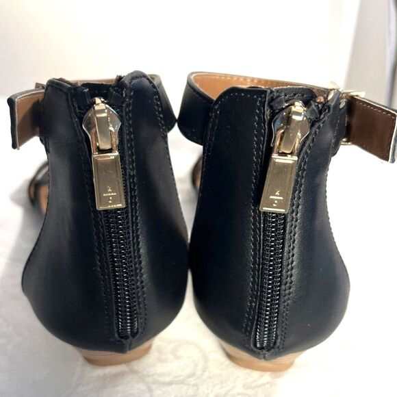 New Reaction by Kenneth Cole Ankle strap Sandals with Heel zippers Black 7 .5M - Picture 5 of 6